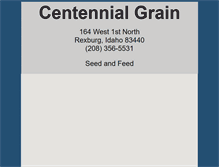 Tablet Screenshot of centennialgrain.com